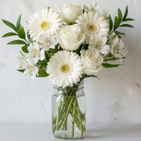 Classic Whites in Mason Jar