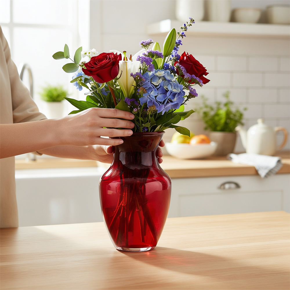 Red Vase