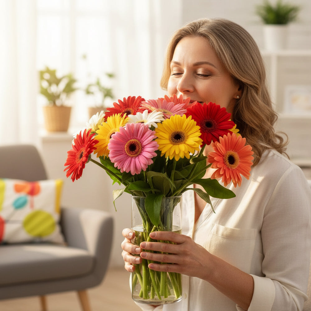 Rainbow Gerbera Bouquet
