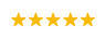 Five-star review rating