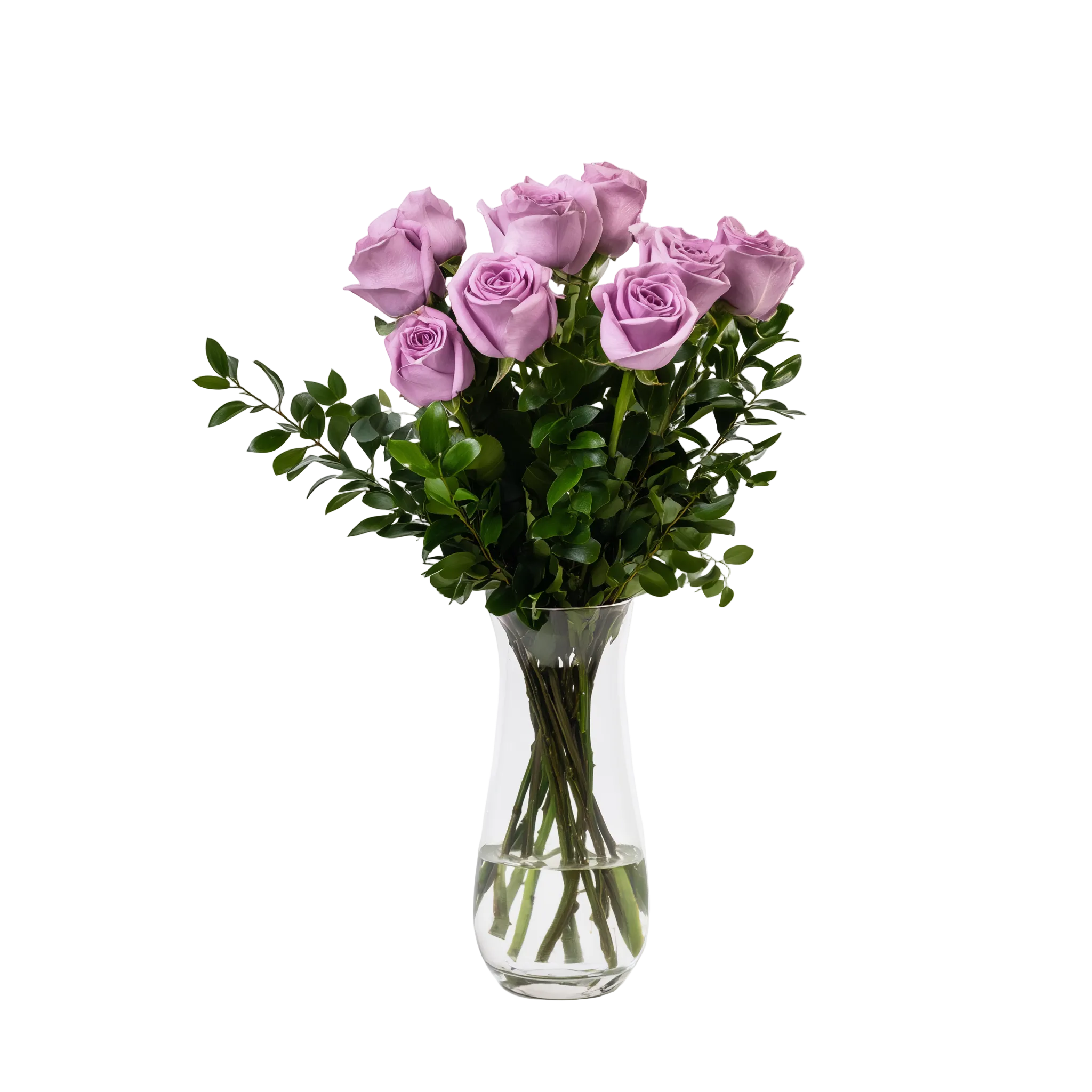 Half Dozen Lavender Roses