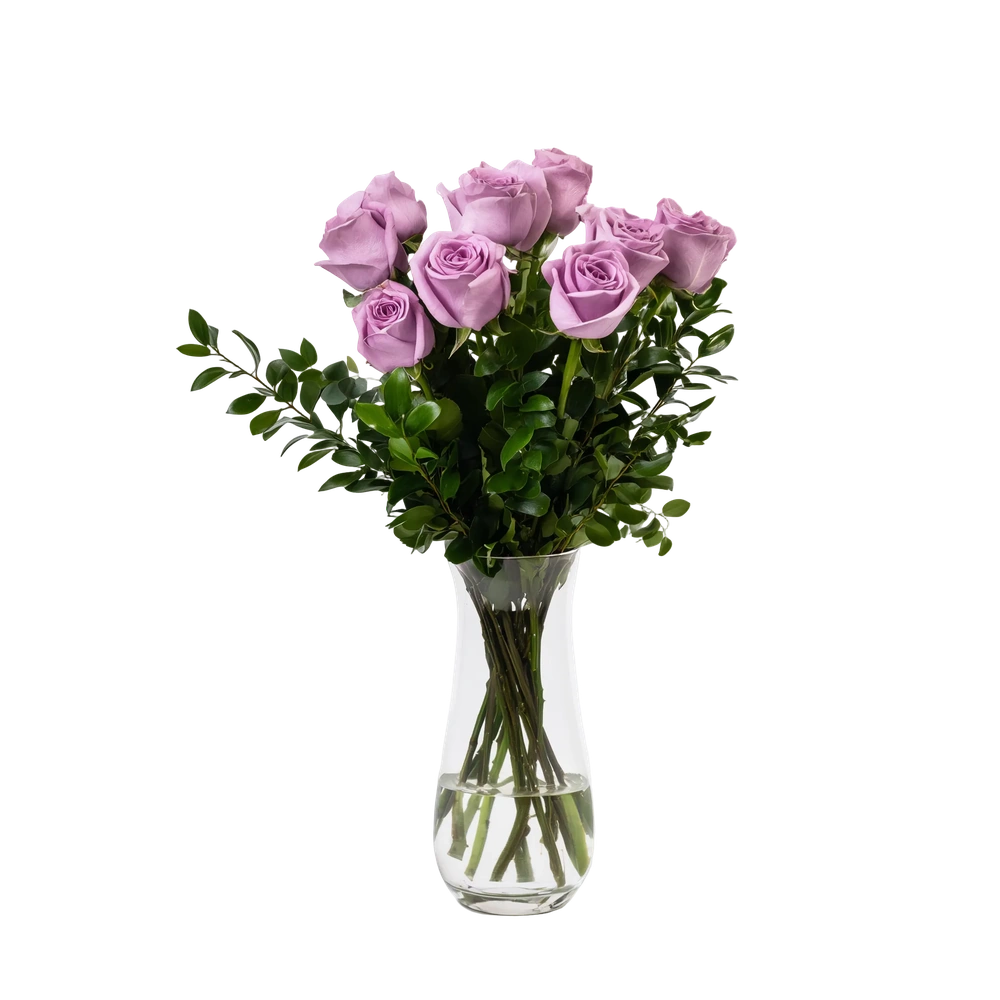 Half Dozen Lavender Roses