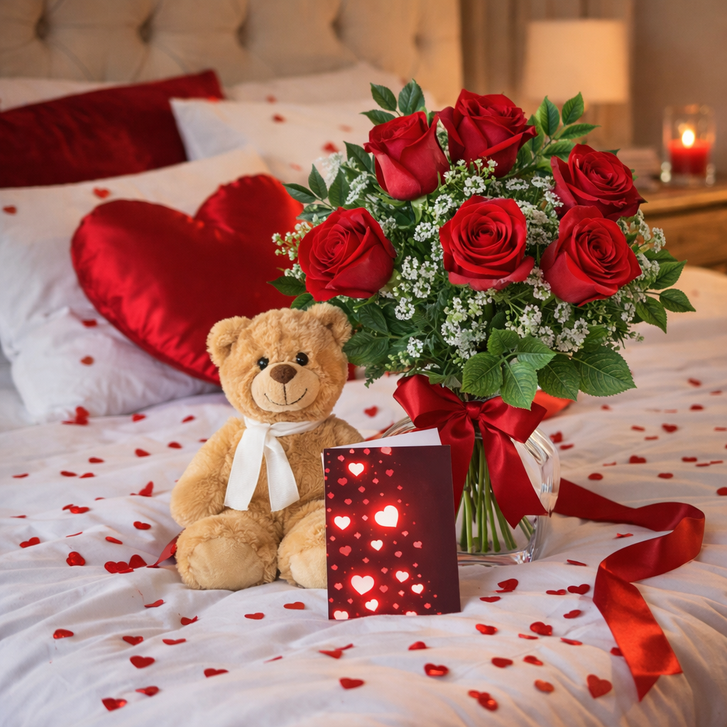 Half Dozen Sweetheart Rose Combo