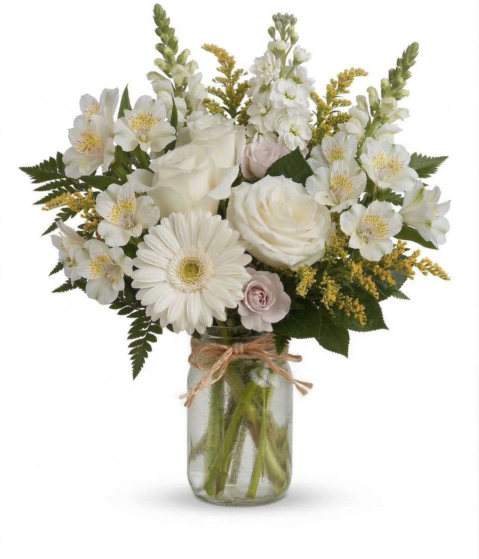 Peaceful Clouds in Mason Jar