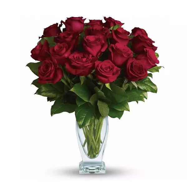 Eighteen Red Long Stem Roses