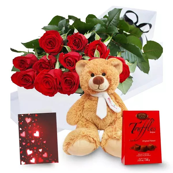 Dozen Gift Boxed Rose Combo Special