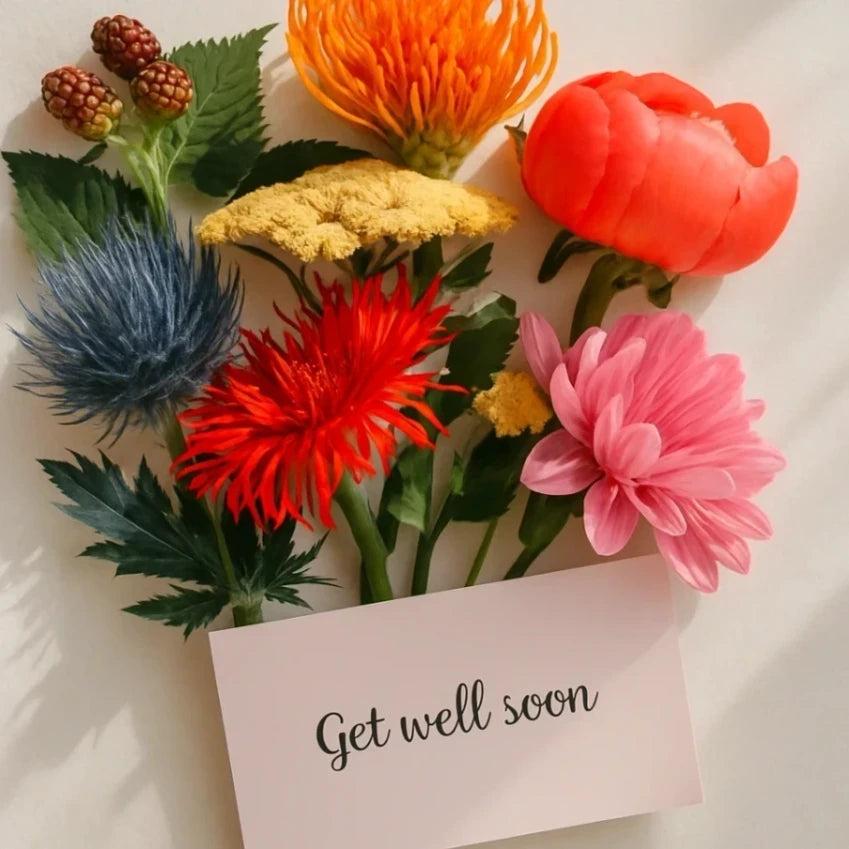 Get Well Soon Flowers Banner