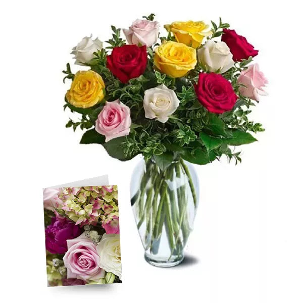 mixed roses